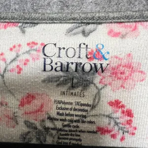 Croft & Barrow Womens‎ Pajama Set Long Sleeve Top Pants Floral Print Size L thumbnail 2