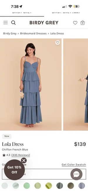 Bridesmaid dress Birdy Grey thumbnail 4