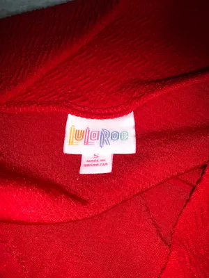 LuLaRoe Cassie Red Pencil Skirt Size Small NWT thumbnail 6