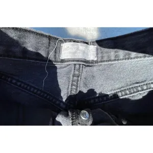 Free People We The Free Black Distressed Denim Shorts High‎ Rise Raw Hem Size 27 thumbnail 8