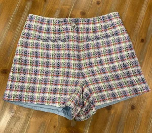 House of Harlow 1960 Tweed Plaid Shorts Women's Size 4 Cotton thumbnail 1