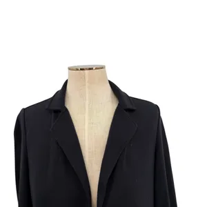 Athleta Eastbound Blazer Black Open Front Stretch Knit Jacket Size‎ 4 thumbnail 4