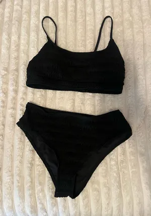 Black Textured Bikini thumbnail 1
