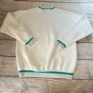 Vintage 90s Oneita Power-Sweats Bon Aire Crewneck Gray USA‎ Made Sweater Size L thumbnail 7