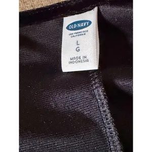 Old Navy Black Velvet Long Sleeve A-Line Dress Women’s Large Whimsygoth thumbnail 4