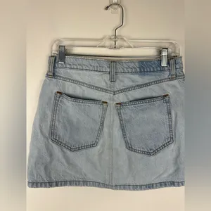 Abercrombie and Fitch High Rise Rigid Pockets‎ Denim Mini Skirt Women’s Sz 30 thumbnail 5