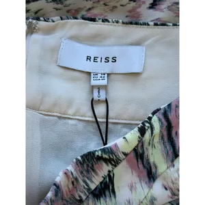 Reiss NWT Amy Skirt Size UK 14 / US 10‎ Multicolor Paisley Pleated Mini Pencil thumbnail 4