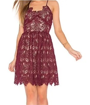 J.O.A. Lace Halter Neck Mini Dress thumbnail 1