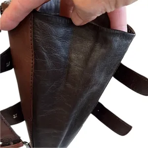 EUC Ecco Leather Satorelle Adjustable Calf Knee High Boots Brown Size 6 thumbnail 7