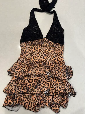 Ego Cheetah Print Romper Multi Size 4 thumbnail 3