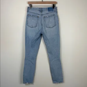 Abercrombie Skinny Jeans High Rise Women’s Size 28 6 Long Blue Denim thumbnail 5
