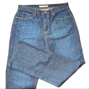 Tommy Hilfiger High Rise Straight fit Leg Dark Wash Denim Jean size 8 thumbnail 1