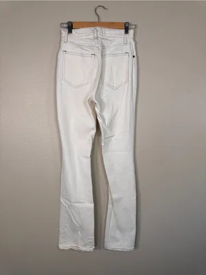 Abercrombie & Fitch Cream 70s Vintage Flare Jeans Womens 24 Ultra High Rise Fall thumbnail 6
