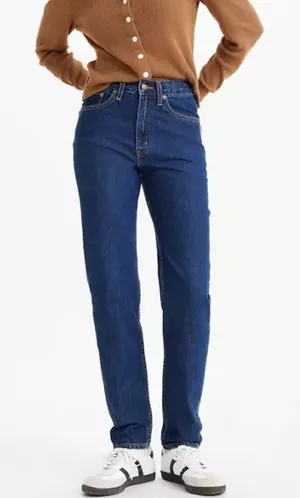 Levi’s Premium 80's Mom Jeans High Rise Tapered Dark Wash Blue Size 23 x 28 thumbnail 1