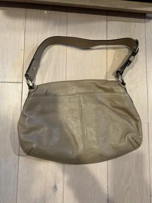 Coach Soho Pleated Tan Leather Flap Shoulder Bag thumbnail 4