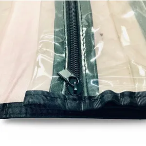 Travel Roll Up Cosmetics Bag with Removable Clear Pouches Hanger thumbnail 3