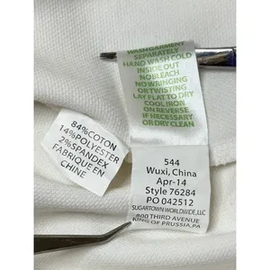 Lilly Pulitzer Foster‎ Pique Textured Cotton Shift Dress SMALL White Embroidered thumbnail 9