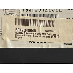 NORTIV 8 Winter Snow Boots Womens 10 Gray Mid Calf Waterproof Thinsulate NWT thumbnail 9