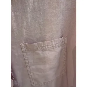 Young Fabulous and Broke Women's Linen Button Up Dress Sz XS Linen‎ Blend Lavender Tunic Shirt Dress thumbnail 3