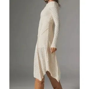 Urban Outfitters Yaya Ivory Soft Off The Shoulder Boho Dress XS NWOT thumbnail 11