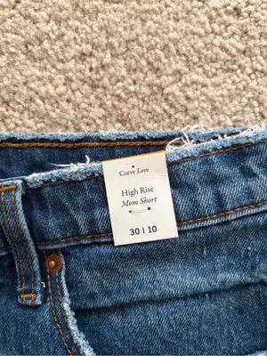 Abercrombie and fitch blue distress Raw Hem Distressed Denim Shorts 30(10) NWT thumbnail 8