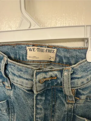 Free People Low Rise Slim Boot Cut Jeans Size 24 thumbnail 2