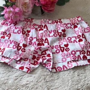 Aerie love sleepwear red white pink short thumbnail 2