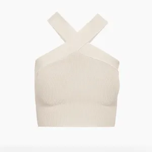 Babaton Criss Cross‎ Sculpt Knit Aritzia Cropped Tank Top Size XS thumbnail 9