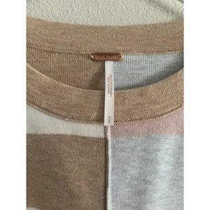 Free People Uptown Oversized Pullover Womens Small Striped thumbnail 5