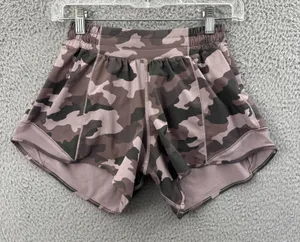 Lululemon Hotty Hot Low Rise Shorts 4" Heritage 365 Camo Misty Mauve‎ Women 4 thumbnail 1