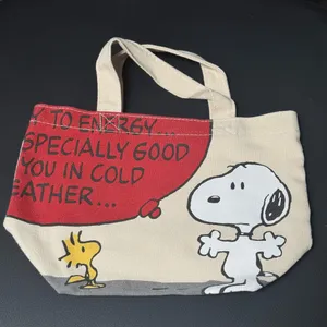 Snoopy and Woodstock Canvas Tote Bag thumbnail 1