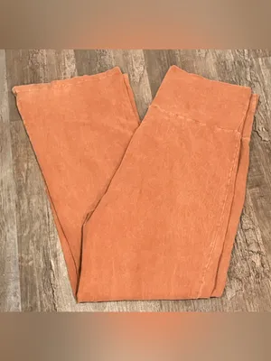 Wide Leg Palazzo Pants Orange Size XXL thumbnail 2
