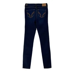 Hollister Stretch Dark Wash Denim Skinny‎ Jean thumbnail 3