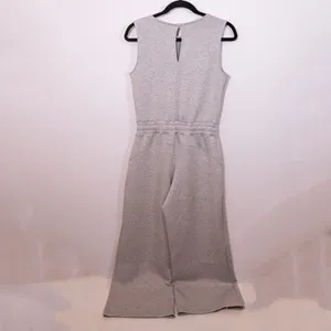Spanx Airessentials Sleeveless Wide Leg Jumpsuit Jumper Light Heather Grey Small thumbnail 3