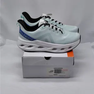 ALLSWIFIT Womens Running Sneakers Size 9.5 Green Blue Sporty Athletic Shoes thumbnail 3