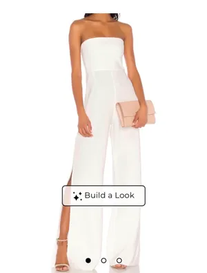 Noki white jumpsuit size small thumbnail 2