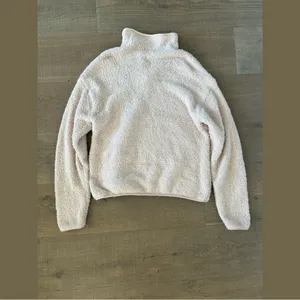 skims cozy knit fuzzy comfy light pink pullover sweater thumbnail 3