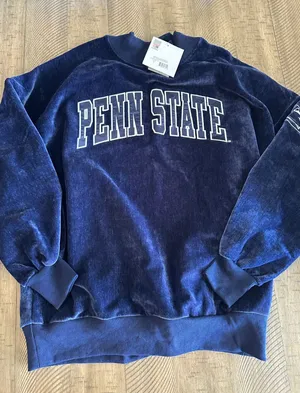 NWT Gameday Couture Penn State Chenille Drop Shoulder Mockneck Sweater‎ - Medium thumbnail 1