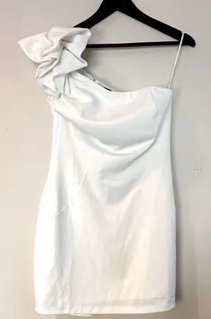 Lulus New Elegant White Formal One Shoulder Dress thumbnail 1