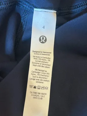 Lululemon Leggings Align High Rise Crop 23” Womens 4 True Navy Yoga Gym thumbnail 5