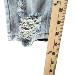 Anthropologie Avec Les‎ Filles Jeans Womens 27 Blue Distressed High Waist Denim thumbnail 12