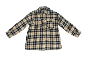Forever 21 Plaid Flannel button up long sleeve shacket Shirt S Caual Streetwear thumbnail 1