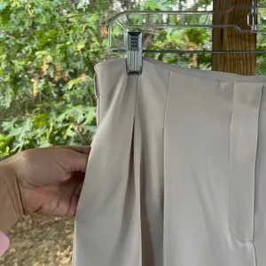 Have Los Angeles Women's Wide Leg High Waisted Pants Cream Size L thumbnail 3