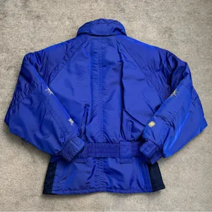 Roffe Vintage Metallic Belted Ski Skiing Jacket w/ Sunburst Pattern Women’s 90’s thumbnail 2