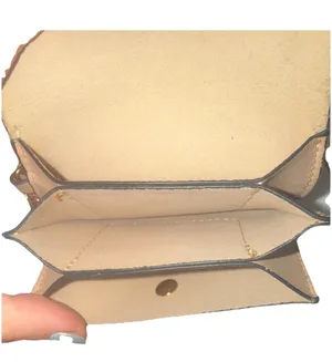 Beige Card Holder Wallet Tan thumbnail 5