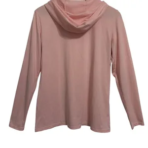 Nike Dri-FIT Womens Medium Pink Long Sleeve Pullover Hoodie Activewear Shirt‎ thumbnail 9