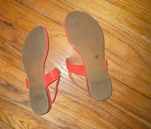 Coach Caterine Patent Leather T-Strap Sandals thumbnail 7