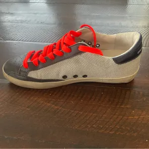 Golden Goose Superstar Sneakers‎ Mesh and Leather size 42/US 12 Orange Black thumbnail 7
