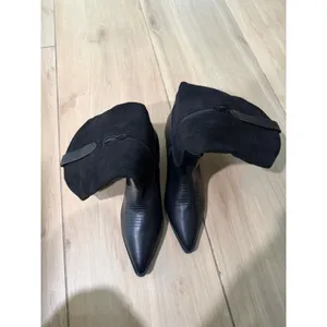 NEW The Drop Black Cowboy Cowgirl Ace Midshaft Western Boot 11 thumbnail 4