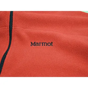 Marmot Mens Red Fleece Polartec Sweatshirt Pullover Half Zip Size XL Poly Blend thumbnail 4